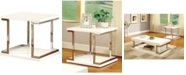 Furniture of America Bargunde White End Table